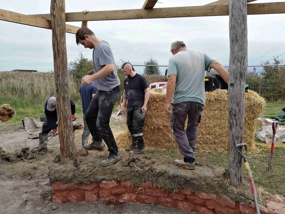 A Cob Roundhouse is emerging!